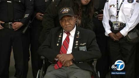 Tuskegee Airman Living In Socal Honored By Lapd Abc7 Los Angeles