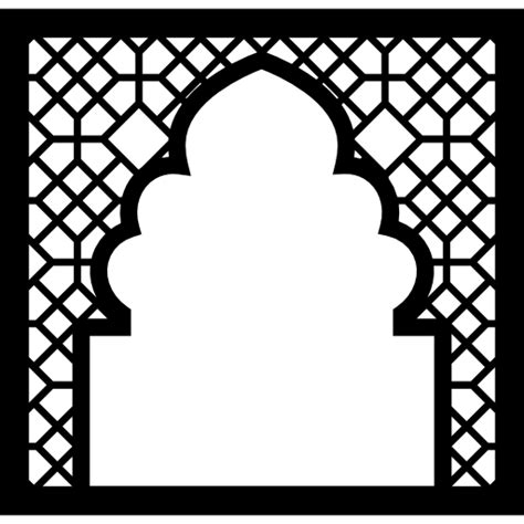 Buildings Mosque Arabic Arabesque Ornament Islam Frame Icon