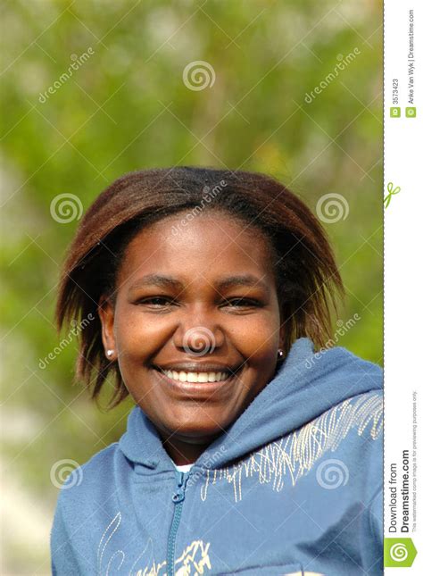 Happy Black Girl Stock Image Image Of Head Female African 3573423