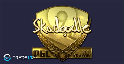 Sticker Skadoodle Gold Krakow 2017 Tradeit