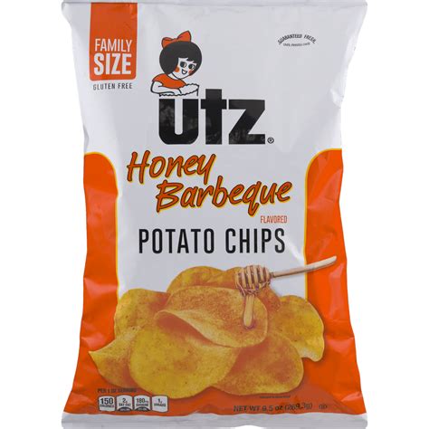 Utz Honey Bbq Potato Chips 95 Oz