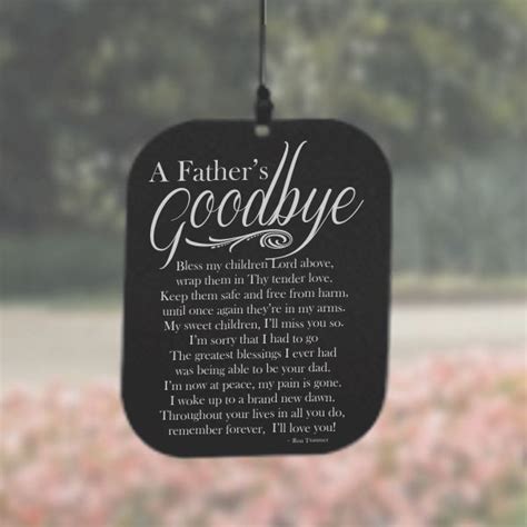 Wind chimes are a type of percussion instrument constructed from suspended tubes, rods, bells or other objects that are often made of metal or wood. A Father's Goodbye Angel Chime | Memorial wind chimes ...