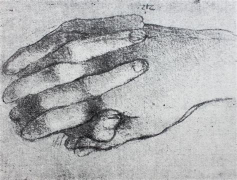 The Hands Drawing By Leonardo Da Vinci In The Vintage Book Leonardo Da