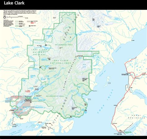 Lake Clark National Park And Preserve Map Anchorage Ak 99501 • Mappery