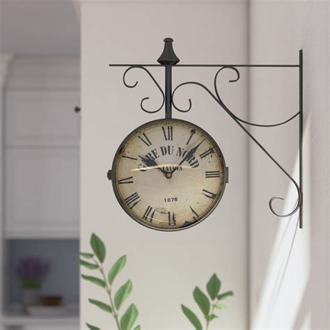 A clock is a device used to measure, verify, keep, and indicate time. Lark Manor 9.4" Round Double-Sided Hanging Wall Clock ...
