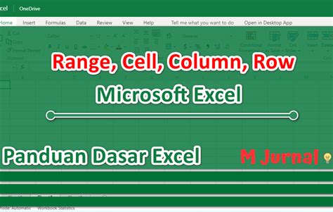 Range Cell Column Dan Row Pada Microsoft Excel M Jurnal