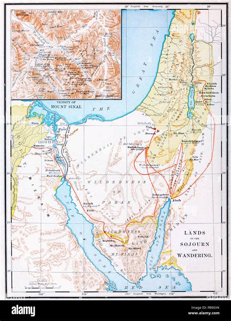 Israel Wandering Map