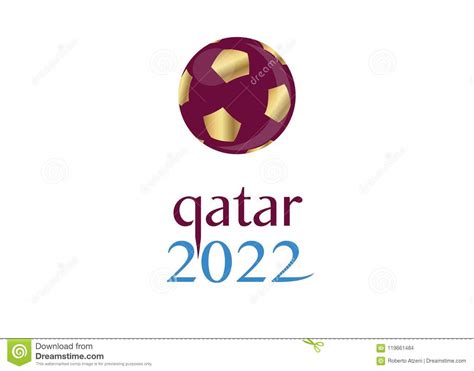 2022 Gold Football Soccer Icon Of Qatar Vector Abstract