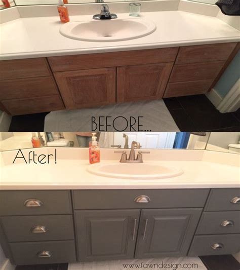 Nice Painting Bathroom Vanity Before And After 20 Smartest Ways Of