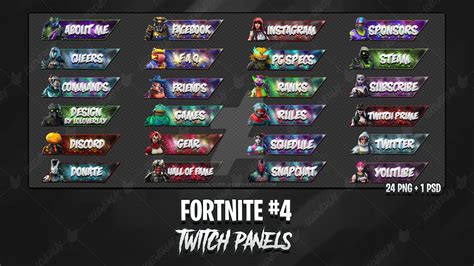 Fortnite Twitch Panels 4 By Lol Overlay On Deviantart