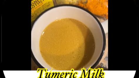 BEDTIME DRINK TUMERIC MILK YouTube