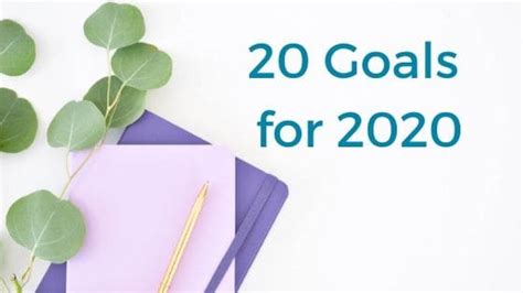 20 Goals For 2020 Handful Of Thoughts