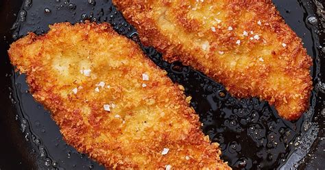 Chicken cutlets are breaded in parmesan cheese and bread crumbs, and pan fried until crispy. Crispy Pan-Fried Chicken Cutlets With Parmesan Recipe ...
