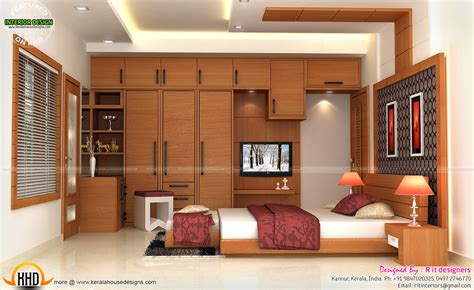 Interiors Of Bedrooms And Kitchen Kerala Home Design And Floor Plans