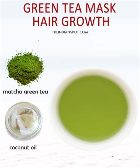 It helps cure smallpox, acne, moisturizes the skin. DIY hair products using green tea for healthy hair growth ...