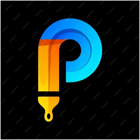 Premium Vector Letter P Paint Logo Design