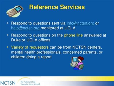 Navigating Nctsn Resources And Information Services To Enhance Resear