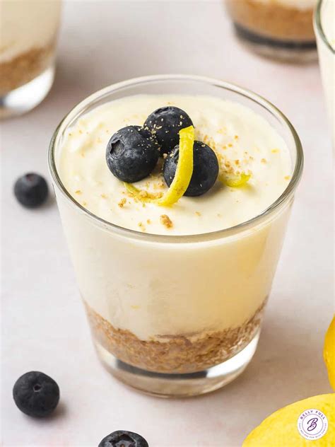 Easy Lemon Cheesecake Mousse Belly Full