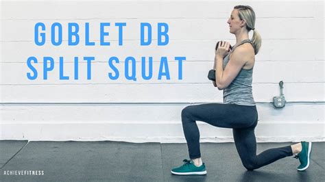 Db Goblet Split Squat Youtube