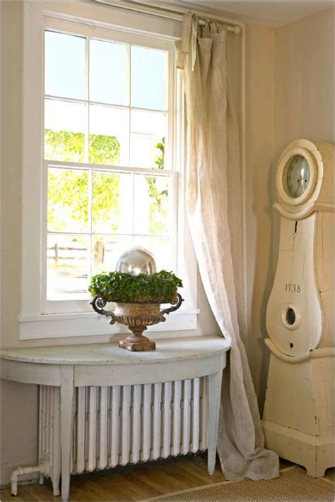 Image result for length of curtains over radiator covers | Home