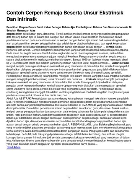 Aku sangat kesal karena pacarku. Contoh Cerpen Fiksi Remaja - Dunia Sosial