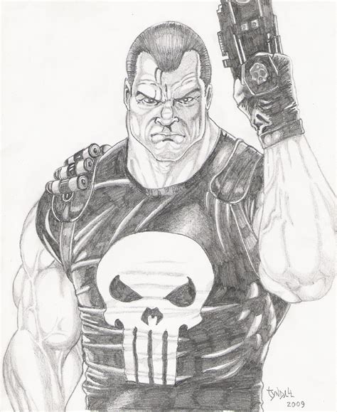 Punisher Sketch By Tyndallsquest On Deviantart