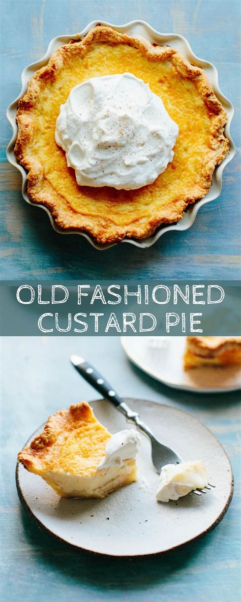 This pie always comes out perfectly! Old Fashioned Custard Pie | Recipe | Dessert recipes easy, Custard pie, Dessert recipes