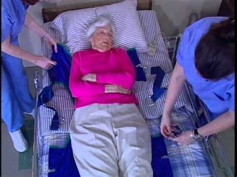 In this video, nancythenp explains how to use a hoyer lift safely and transport a patient from bed to wheelchair. Transfer from bed to wheelchair using 9805 lift and ...