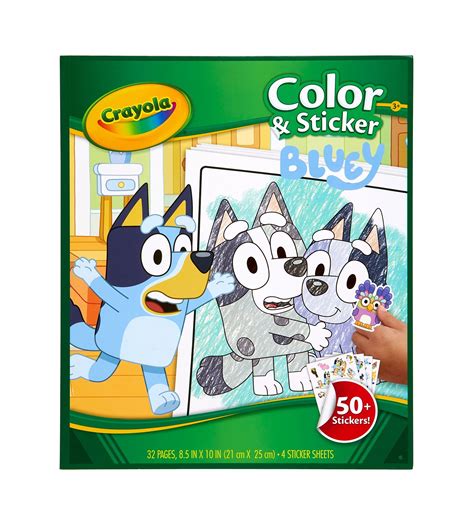 Buy Crayola Bluey Color And Sticker Activity Coloring Pages 32 Count