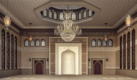 El Damam West Mosque Interior Design Behance Behance