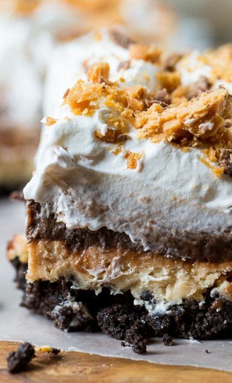 Butterfinger lush so many delicious, creamy layers and the buttery crunch of butterfinger candy. Butterfinger Lush | Desserts, Dessert recipes, Dessert ...