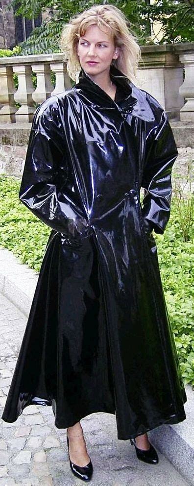 pin by rebecca orlowski on pvc coats rain fashion raincoats for women black raincoat