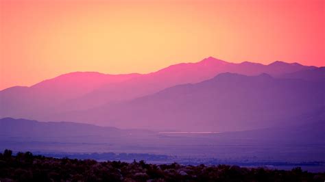 Sunset Mountain Landscapes 6 1920×1080 Omslagfoto Fotografie
