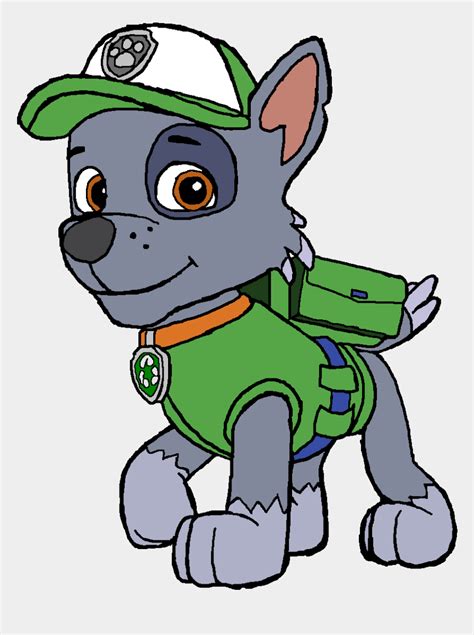 How To Draw Rocky From Paw Patrol Step By Step Easy Drawing Guides
