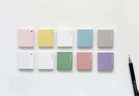 Sheets Notepads Personalized Notepad Memo Pad Sticky Note Stationery