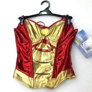 Iron Man Womens Adult Bustier Corset Top Halloween Costume Small Ebay