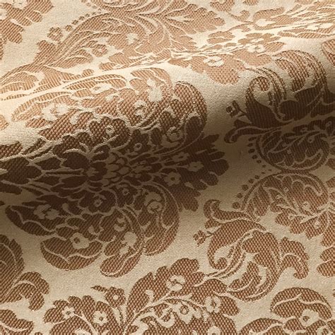 Gold Italian Antique Damask Jacquard Upholstery Fabric 54 Plankroad