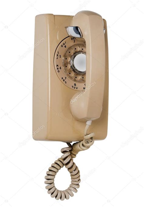 Old Wall Rotary Phone Isolated Stock Photo By ©sonar 30235739