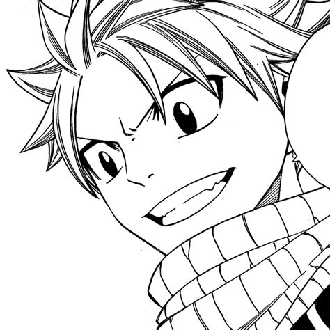 Natsu Smiling Coloring Page Free Printable Coloring Pages For Kids