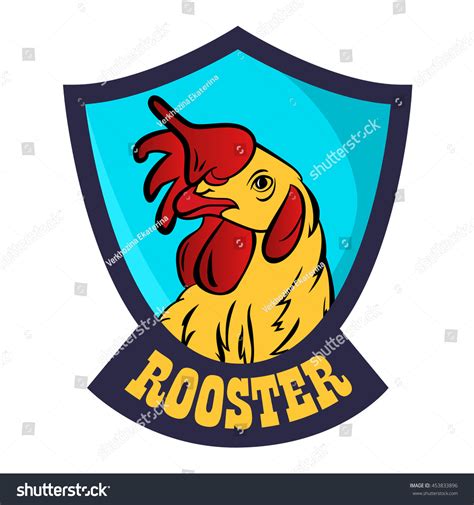 Rooster Logo Mascot Isolated Rooster Head Stock Vector Royalty Free