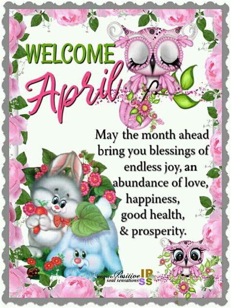 Pin By Simla On Wishes Ts And Blessings New Month Wishes Happy New Month Quotes Hello April