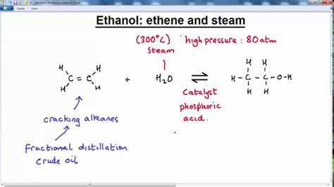 Experimental results the ethanol and water saturation pressure was calculated by wagner equation and for glycerol, antoine equation was used 15. GCSE CHEMISTRY - ORGANIC CHEMISTRY - LESSON 14 - ethanol ...