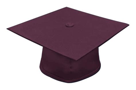 Matte Maroon Bachelors Graduation Cap College And University