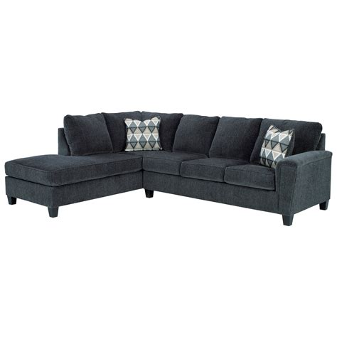 Signature Design By Ashley Abinger 2 Piece Sectional W Left Chaise