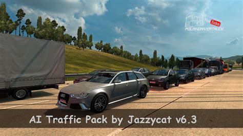 At some intersections there are traffic lights that show a white t or b on a black background. ETS2. V1.30...PDT...AI Traffic Pack by Jazzycat v6.3 ...