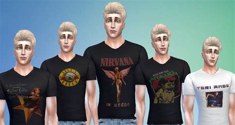 Sims 4 Band Shirts Cc