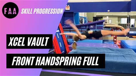 Front Handspring Full Vault Progressions Youtube