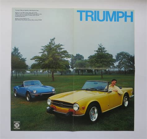 1974 Triumph Tr6 Spitfire Brochure Alan Alda Vintage Car Brochures