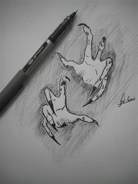 Scary Hands Evil Spookyhands Scary Drawings Hand Art Drawing