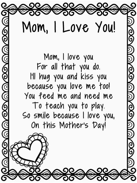 Childrens Mothers Day Poems